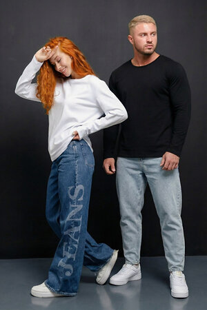 Натали Лонгслив 574378 14403 белый+черный