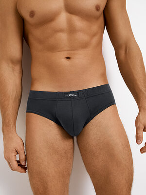 Omsa Трусы 574563 OmB 1223-1 Слипы муж. с закр. резинкой, CO Antracite (Серый)