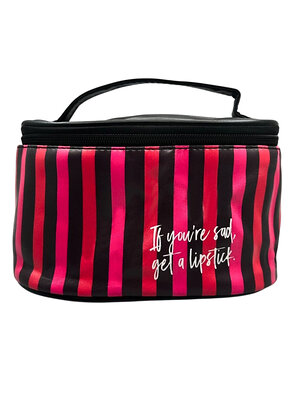 Sunflower Косметичка-чемоданчик 2112 ZP, черно-розовый 574576 23547 