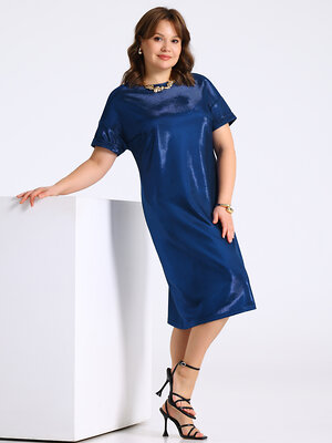 Апрель Платье 574753 1ЖПК4887933 василек с блеском