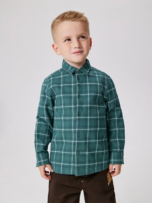 Acoola Сорочка 574832 20130280041 зеленая клетка