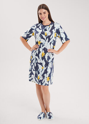 CLEVER Платье 574890 LDR15-1209 т.синий/св.серый