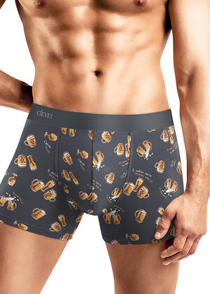 CLEVER Трусы 574922 MSH452043 т.серый/оранжевый