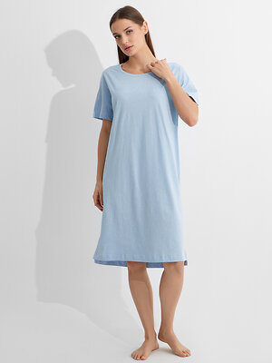 MARK FORMELLE Сорочка 574986 572310 горошек на голубом