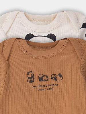 MARK FORMELLE Боди детское 575035 13018-2 охра +панды на молочном