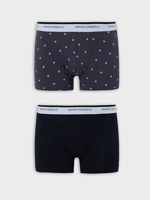 MARK FORMELLE Трусы 575109 411221-2 прямоугольники на т.сером +черный