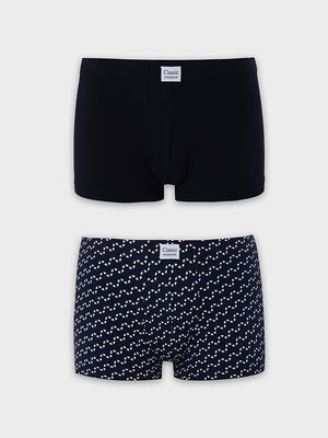 MARK FORMELLE Трусы 575113 411229-2 диагональн. узор на гл.синем +черный