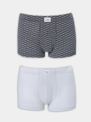 MARK FORMELLE Трусы 575115 411229-2 квадратный узор на черном +св.серый