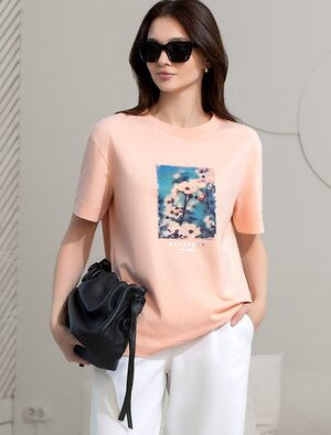 VILATTE Футболка 575145 D49.145 пудра_everyday