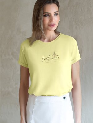 VILATTE Футболка 575150 D49.146 лимонный_exclusive