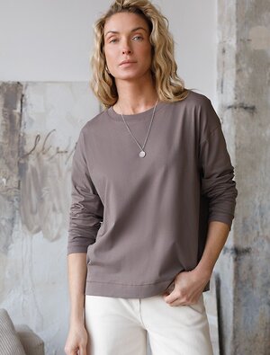 VILATTE Джемпер 575152 D49.147 кофейный