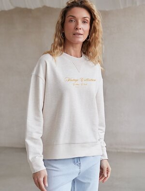 VILATTE Джемпер 575158 D49.160 овсяный меланж_cotton club