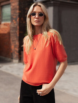 VILATTE Джемпер 575291 D39.301 терракотовый