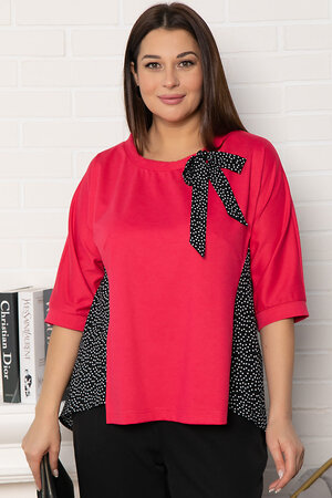 LT Collection Блуза 575308 Б14990-18М малиновый/черный