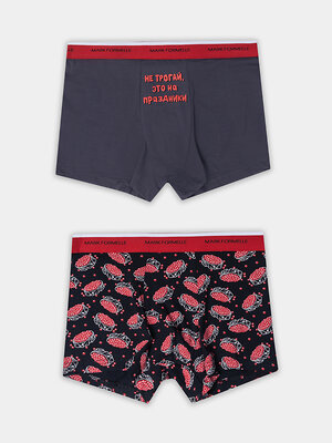 MARK FORMELLE Трусы 575364 411228-2 т.серый +бутерброды с икрой на черном
