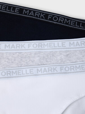 MARK FORMELLE Трусы 575373 417753-3 белый + серый меланж+черный