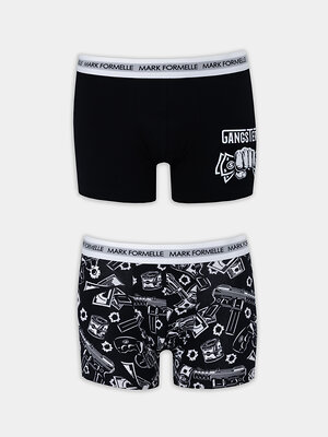 MARK FORMELLE Трусы 575374 411221-2 черный +пистолеты и деньги на черном