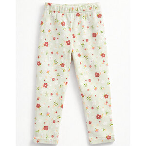 YOULALA Лосины 575414 1898700104 нежно-зеленый/цветы