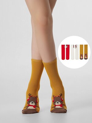 MARK FORMELLE Детские носки 575641 430A-3386 св.кэмел /я.красный /молочный/