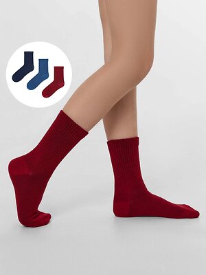 MARK FORMELLE Детские носки 575645 444A-1850 вишневый /джинсовый /т.синий/