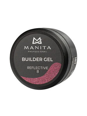 MANITA Гель моделирующий для ногтей светоотражающий / Builder Gel Reflective №08, 15 мл 575768 28237 