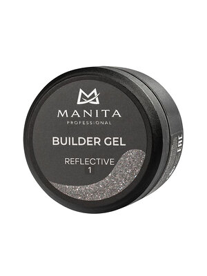 MANITA Гель моделирующий для ногтей светоотражающий / Builder Gel Reflective №01, 15 мл 575770 28230 