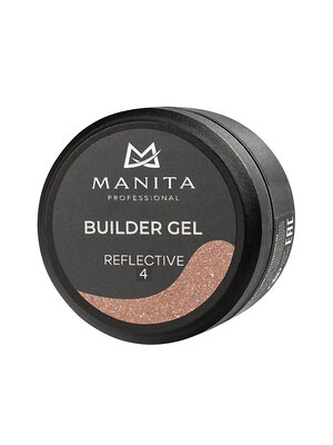 MANITA Гель моделирующий для ногтей светоотражающий / Builder Gel Reflective №04, 15 мл 575774 28233 
