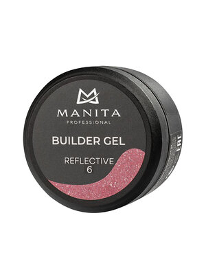 MANITA Гель моделирующий для ногтей светоотражающий / Builder Gel Reflective №06, 15 мл 575775 28235 