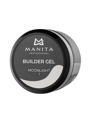 MANITA Гель моделирующий для ногтей с хлопьями юки / Builder Gel Moonlight №01, 15 мл 575784 28224 