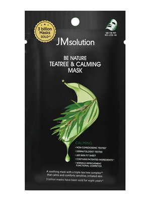 JMsolution Тканевая маска успокаивающая с экстрактом чайного дерева / Be Nature Teatree & Calming Mask, 24 мл 575789 28264 