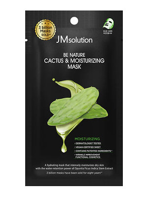 JMsolution Увлажняющая тканевая маска с экстрактом кактуса / Be Nature Cactus & Moisturizing Mask, 24 мл 575790 28266 
