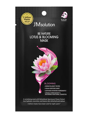 JMsolution Маска тканевая для комплексного ухода с экстрактом лотоса / Be Nature Lotus & Blooming Mask, 24 мл 575801 28270 