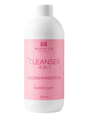 MANITA Обезжириватель для ногтей универсальный 4 в 1 / Bubble Gum, 500 мл 575810 28243 