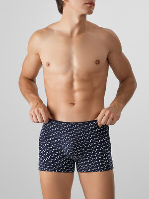 MARK FORMELLE Трусы 576036 411134 диагональный узор на глубоком синем