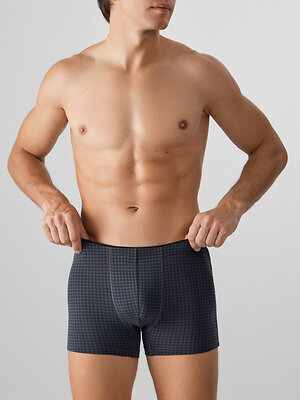 MARK FORMELLE Трусы 576038 411134 черная гусиная лапка на т.сером