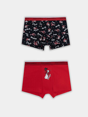 MARK FORMELLE Трусы 576045 411228-2 красный +Деды морозы на черном