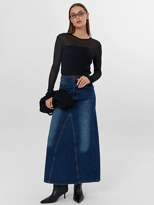 MARK FORMELLE Юбка 576052 2025-2DSK103-3 темно -синий