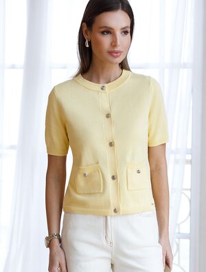 VILATTE Кардиган 576092 D31.151 светло-желтый