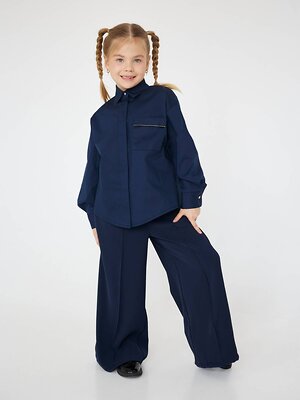 BATIK Блузка 576296 051 ш24-2 Темно-синий