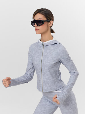 MARK FORMELLE Толстовка 576455 362007 серый меланж +печать