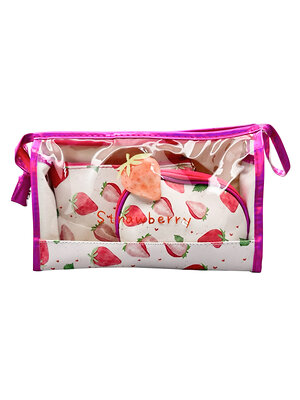 Sunflower Набор косметичек с принтом «Клубнички» 01 TY, 3 шт., розовый 576566 21024 
