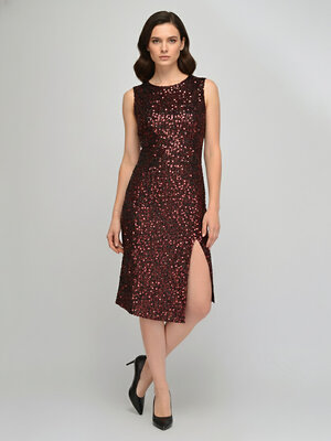 VISERDI Платье 576610 10456-чкр 4351635 бордовый