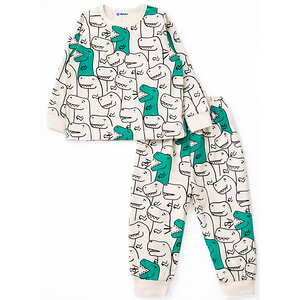 YOULALA Пижама 576637 0936102214 молочный, зеленый