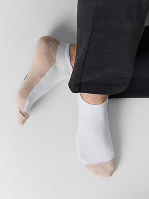 MARK FORMELLE Мужские носки 576730 104K-3091 белый /бежевый меланж