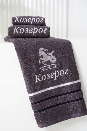 Натали Полотенце 576846 14418 графит+козерог