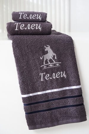 Натали Полотенце 576847 14418 графит+телец