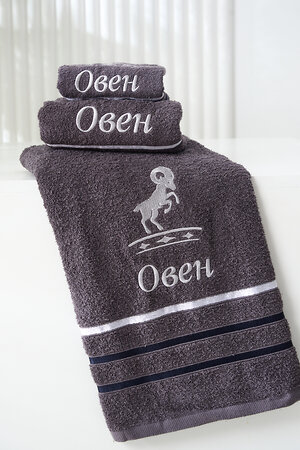 Натали Полотенце 576852 14418 графит+овен