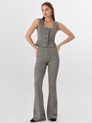 MARK FORMELLE Брюки 577007 182334 коричневая клеточка