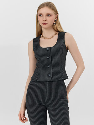 MARK FORMELLE Жилет 577038 172060 графитовая полоска