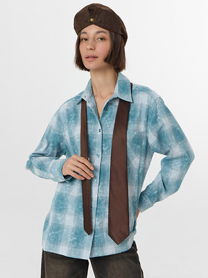 MARK FORMELLE Рубашка 577165 122963 синяя клетка